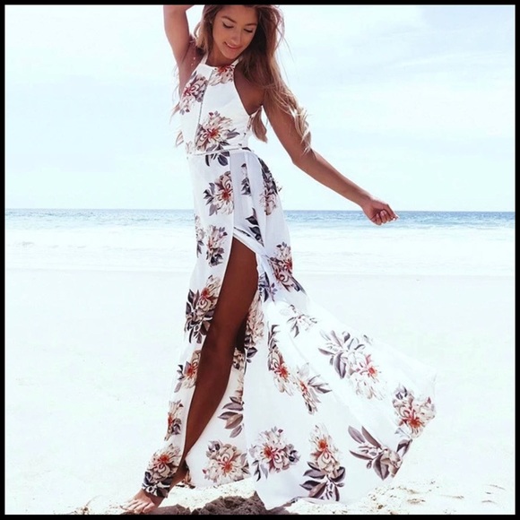 High-Lo Halter Dress - Picture 4 of 8